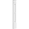 Ekena Millwork Two Equal Flat Panel PVC Pilaster w/Decorative Capital & Base, 8"W x 48"H x 2"P PILP08X048DFP02-2 - alternate 6